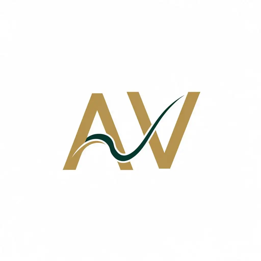 a logo design,with the text "AV", main symbol:Initials,complex,clear background