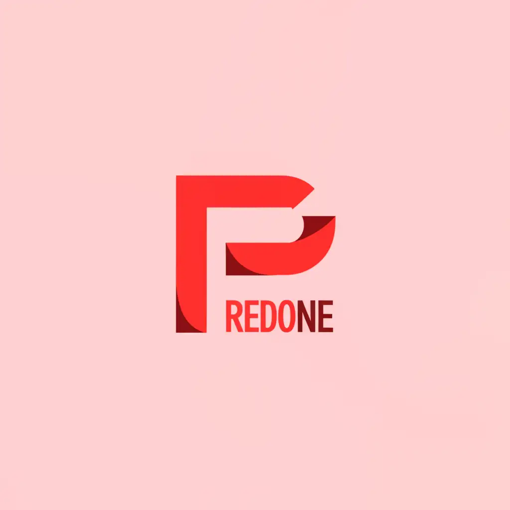 a logo design,with the text "red one", main symbol:initial,Moderate,be used in Education industry,clear background