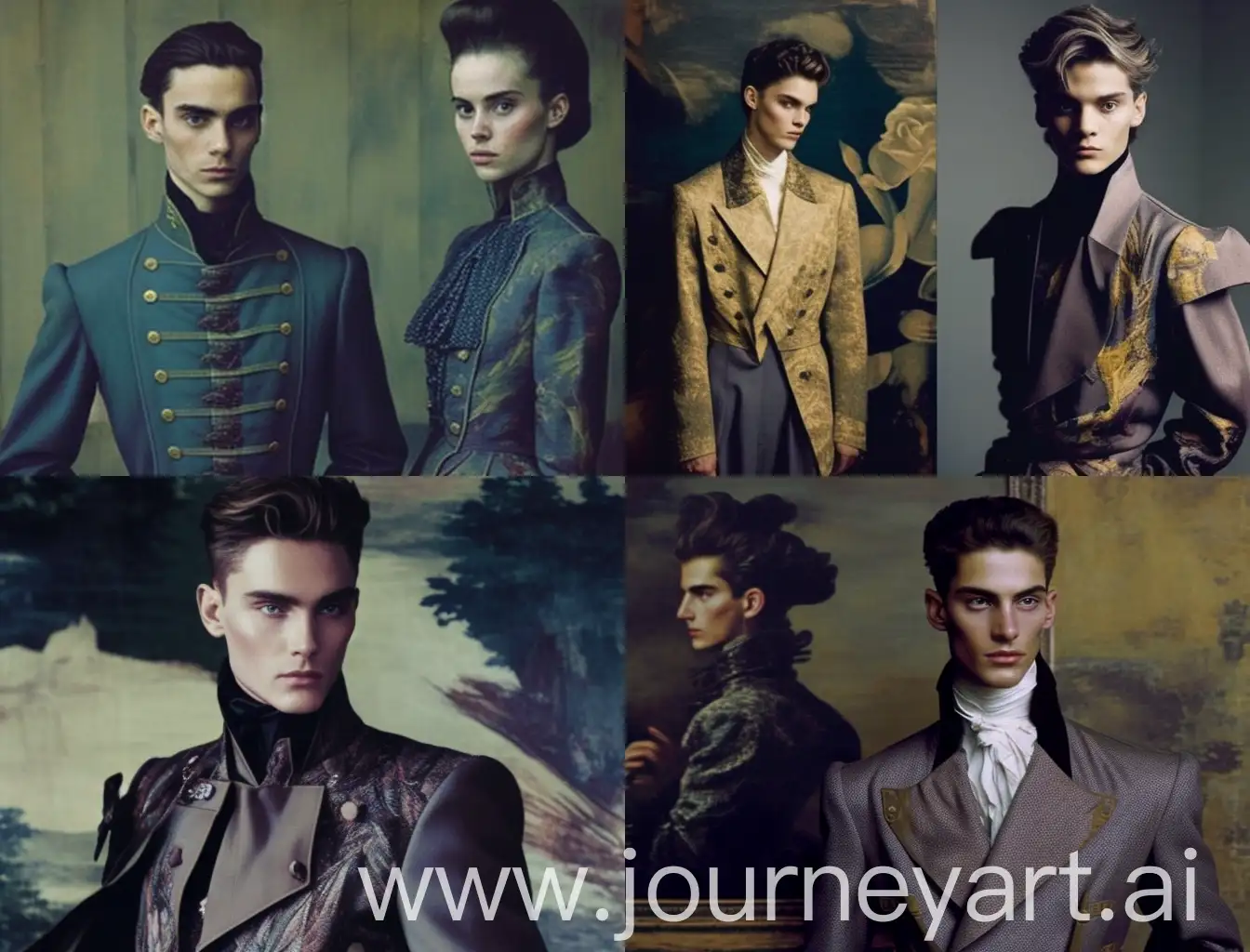Futuristic-Mens-Fashion-1990s-VogueInspired-Army-Renaissance-Suit
