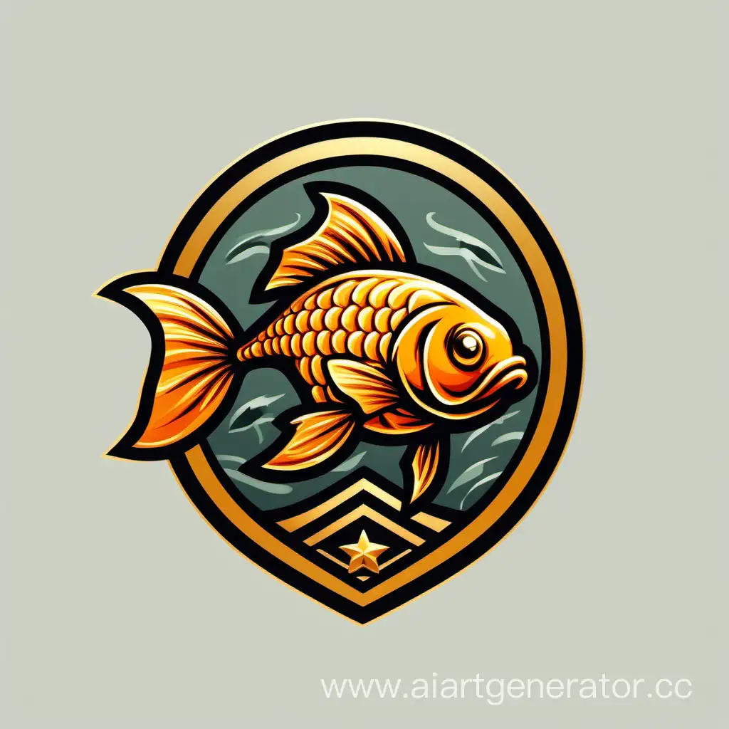 Elite-Military-Company-Logo-featuring-Majestic-Goldfish-Emblem