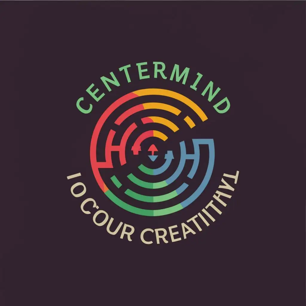 logo, sperial, with the text "CenterMind
Focus your creativity", typography, be used in Internet industry