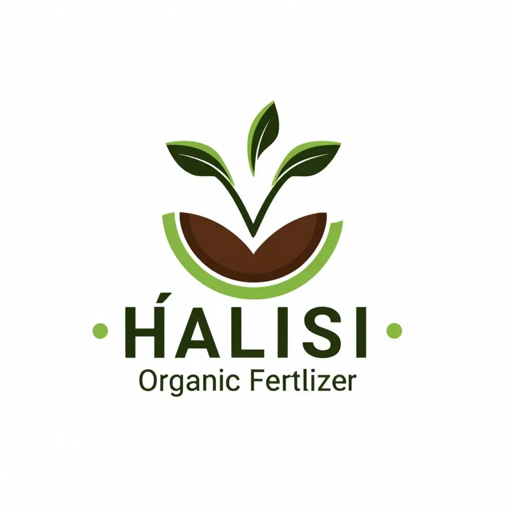 a logo design,with the text "Halisi Organic Fertilizer", main symbol:Sowing seed,Moderate,clear background