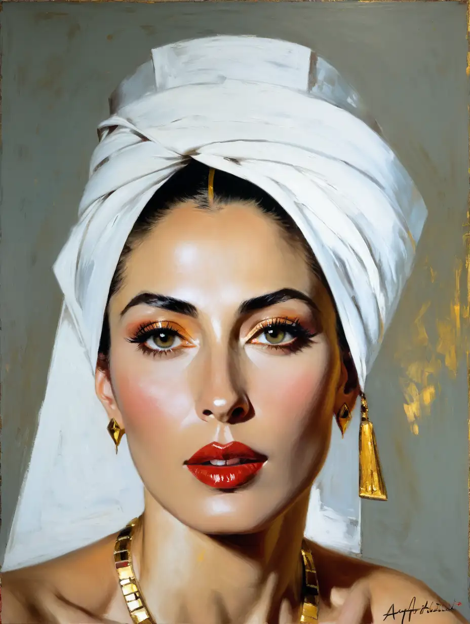 Exquisite Nude Portrait of Princess Nefertiti by Andrew Atroshenko