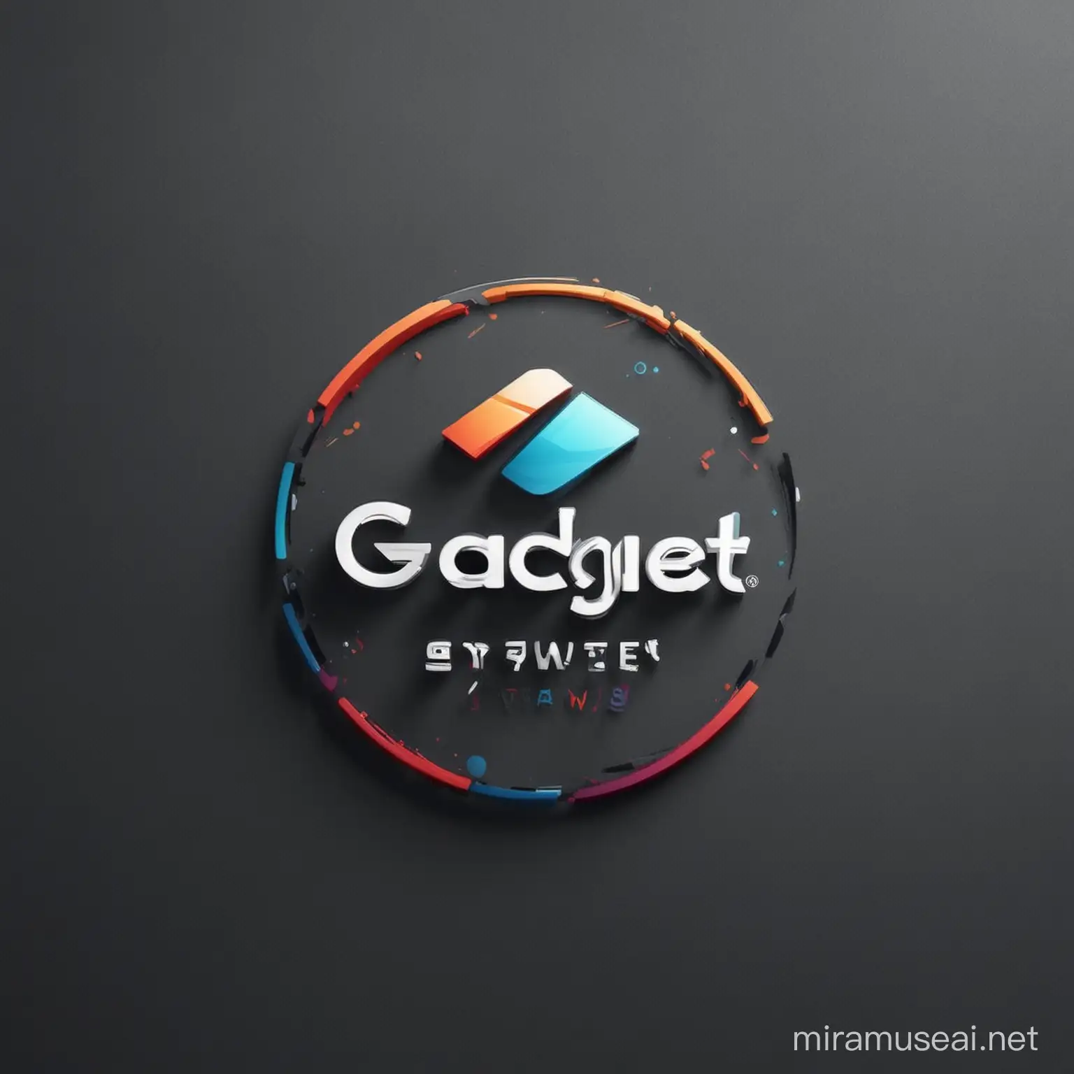 Modern Gadget Brand Store Logo with Sleek Design Elements