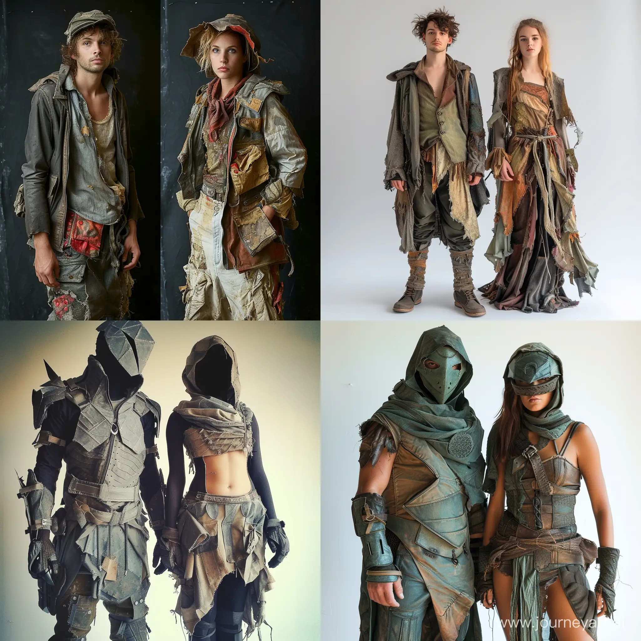 Upcycled-Male-and-Female-Costumes-Collection