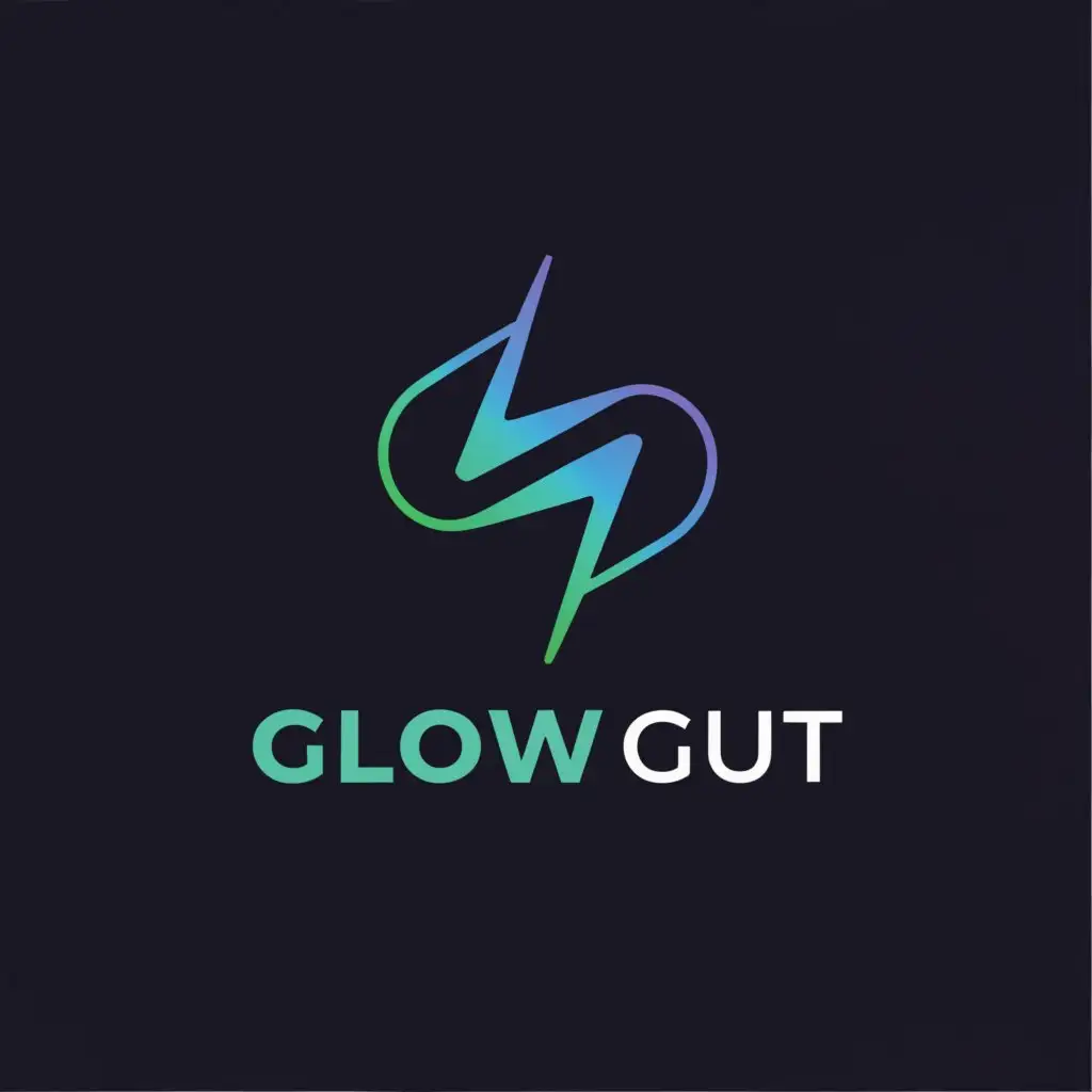 a logo design,with the text "Glow Gut", main symbol:A symbol with sharp edges,Moderate,be used in Retail industry,clear background