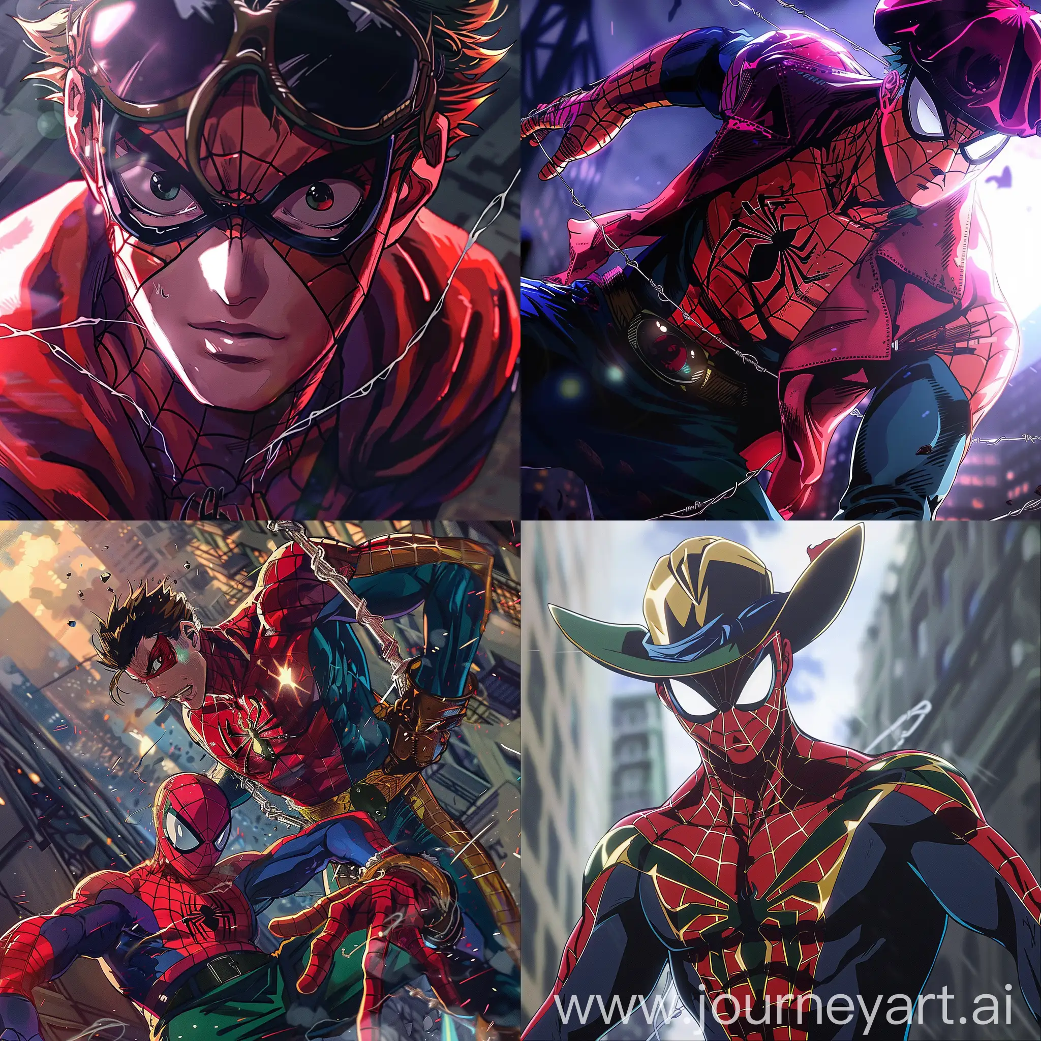 JoJo-Anime-Style-SpiderMan-Portrait