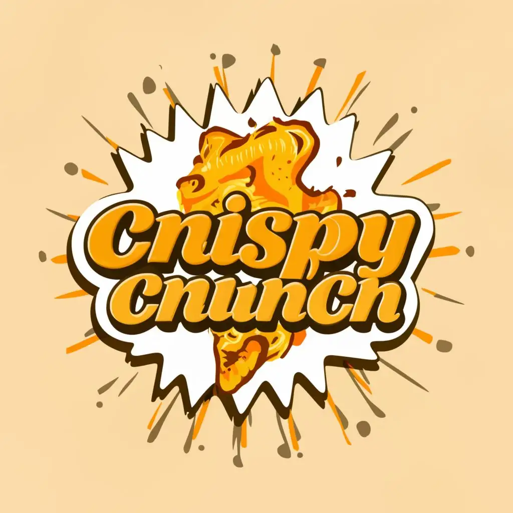 a logo design,with the text "Crispy Crunch", main symbol: crispy chicken
,Moderate,be used in Restaurant industry,clear background