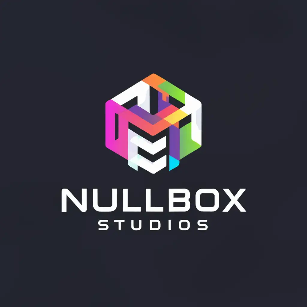 a logo design,with the text "NullBox Studios", main symbol:Box,Moderate,be used in Technology industry,clear background