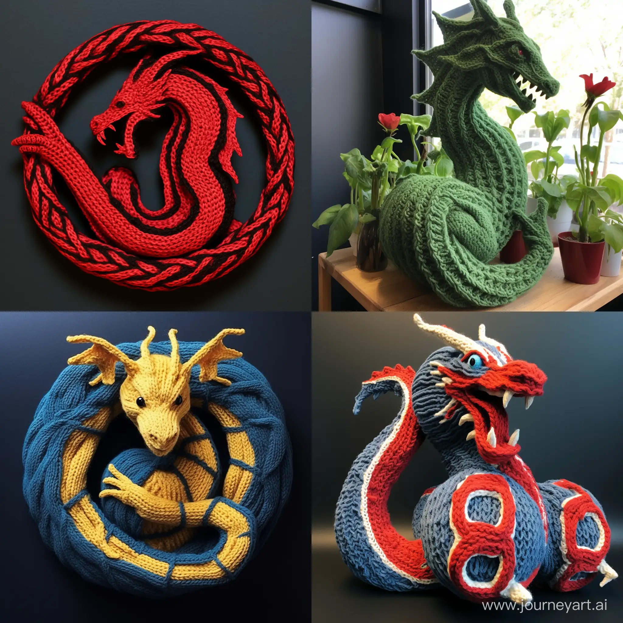 Enchanting-Knitted-Dragon-in-Captivating-Yarn-Art-Style