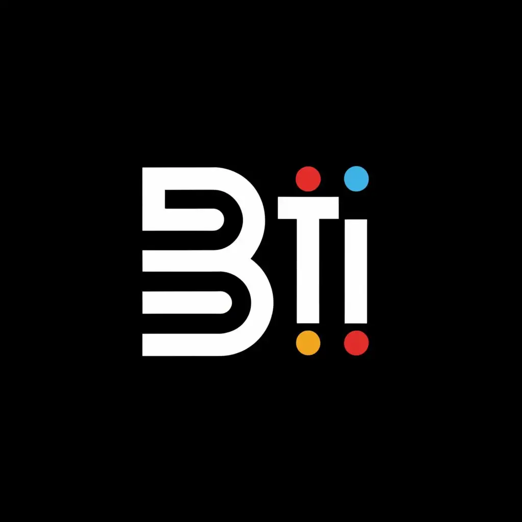 a logo design,with the text "BTI", main symbol:math,Moderate,be used in Technology industry,clear background