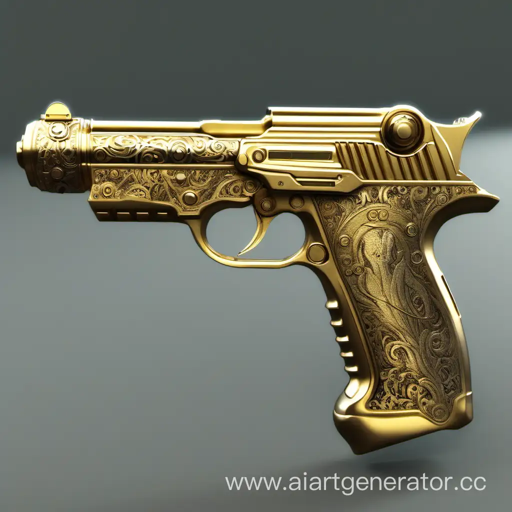 Golden-Engraved-Plasma-Pistol-Luger