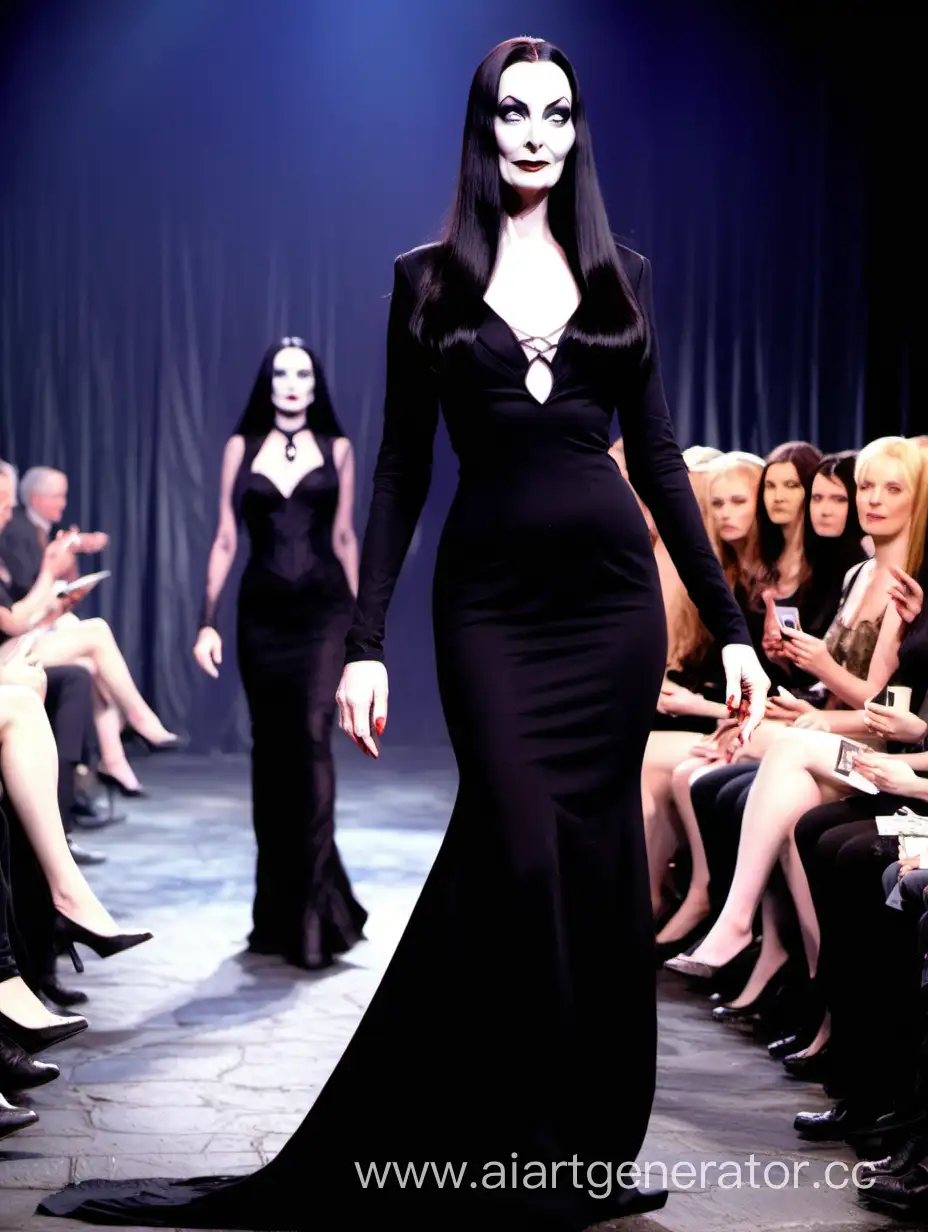 Morticia fashion show 