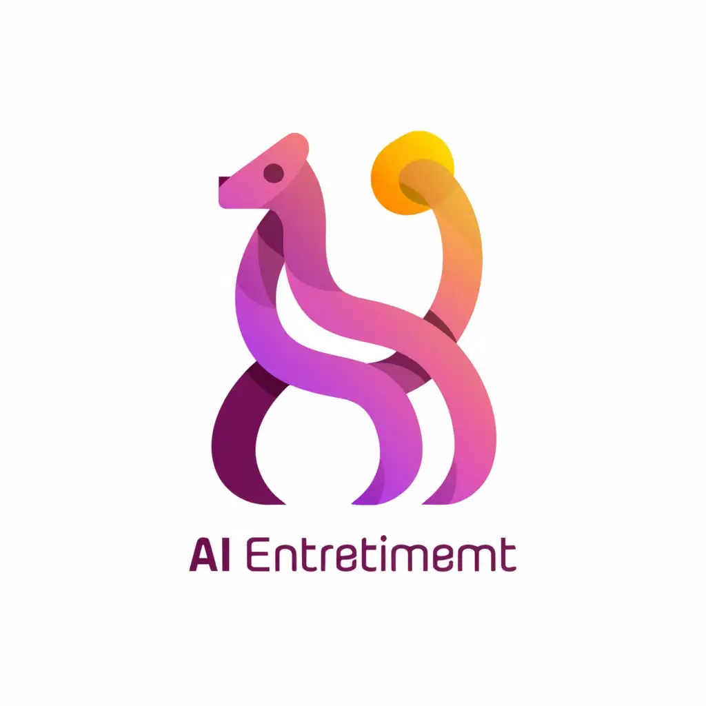 a logo design,with the text "AI Entertainment", main symbol:aniMAL,Moderate,clear background
