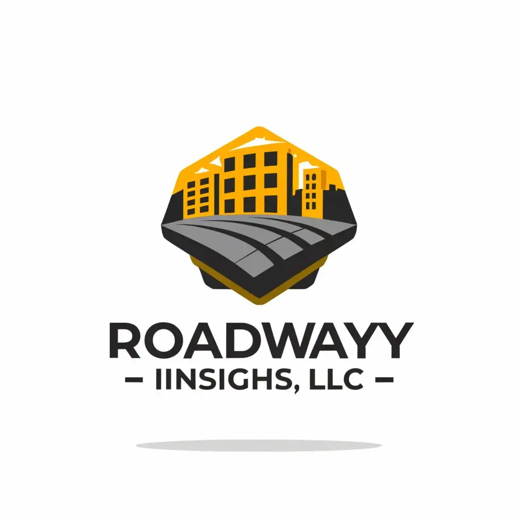 a logo design,with the text "Roadway Insights, LLC.", main symbol:Asphalt Paver,Moderate,be used in Construction industry,clear background