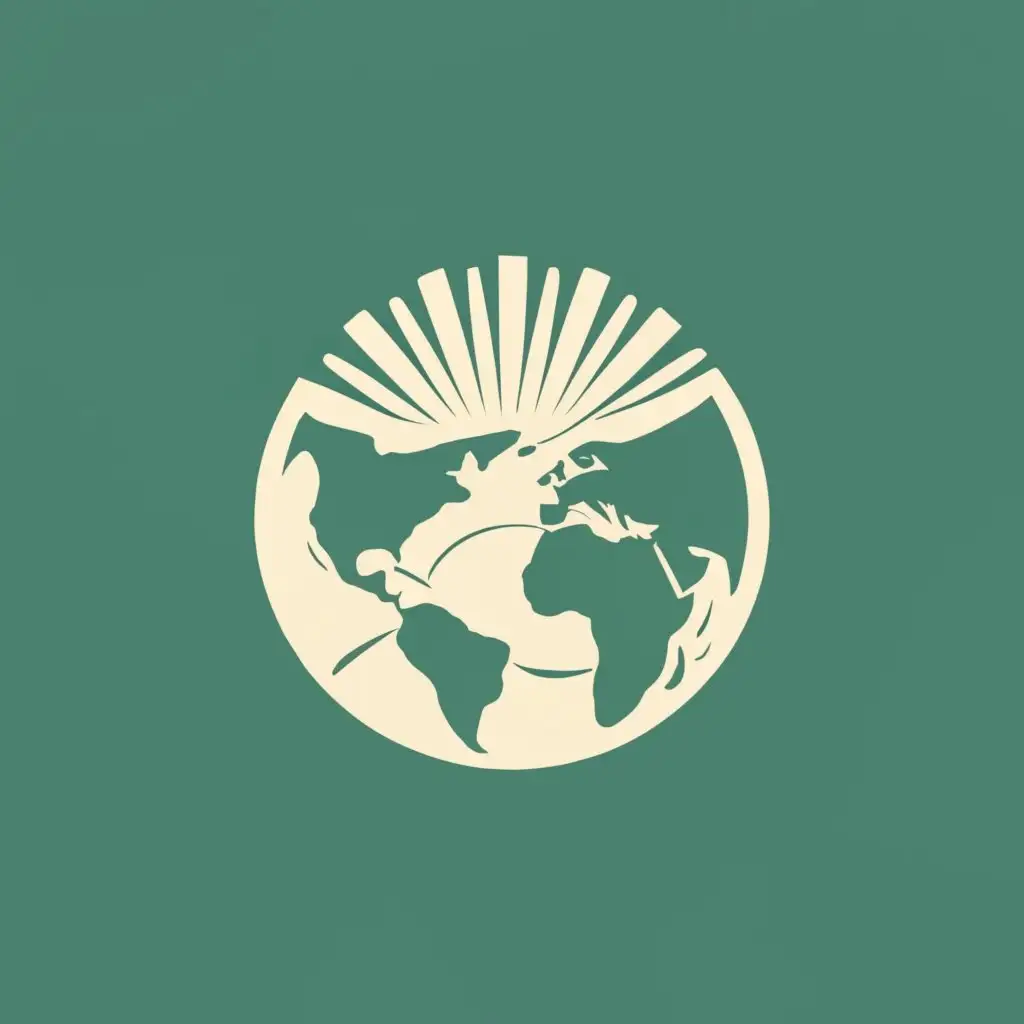 logo, Abstract monotone earth, with the text "Social Sustainity", typography