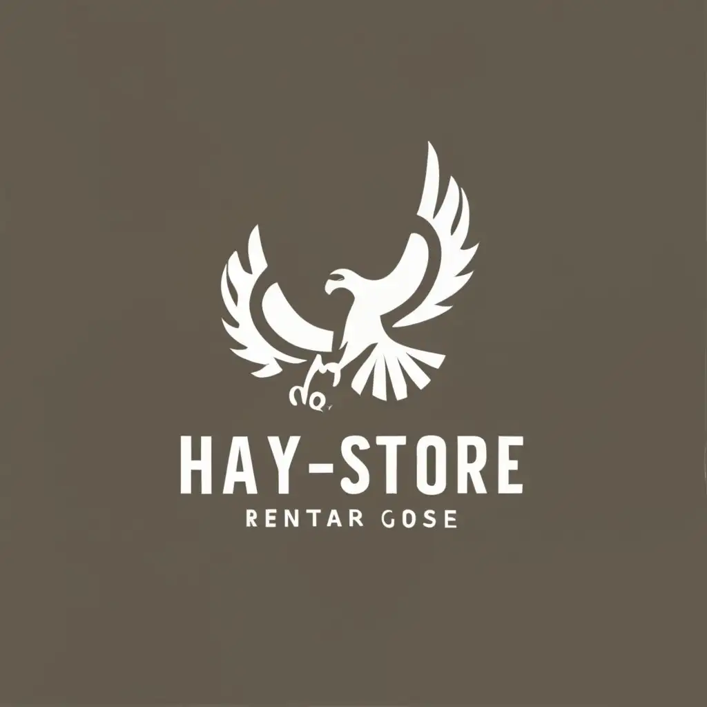 logo, Eagle, with the text "Hay:Store", typography, be used in Retail industry