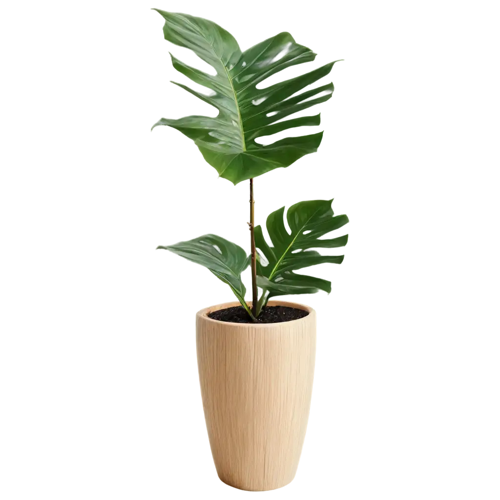 Monstera plant pot with path line tree purifying tree, vase, wood, flower, flowers, rainy season, room, hotel, interior, beautiful, fresh, tree, wooden, floral