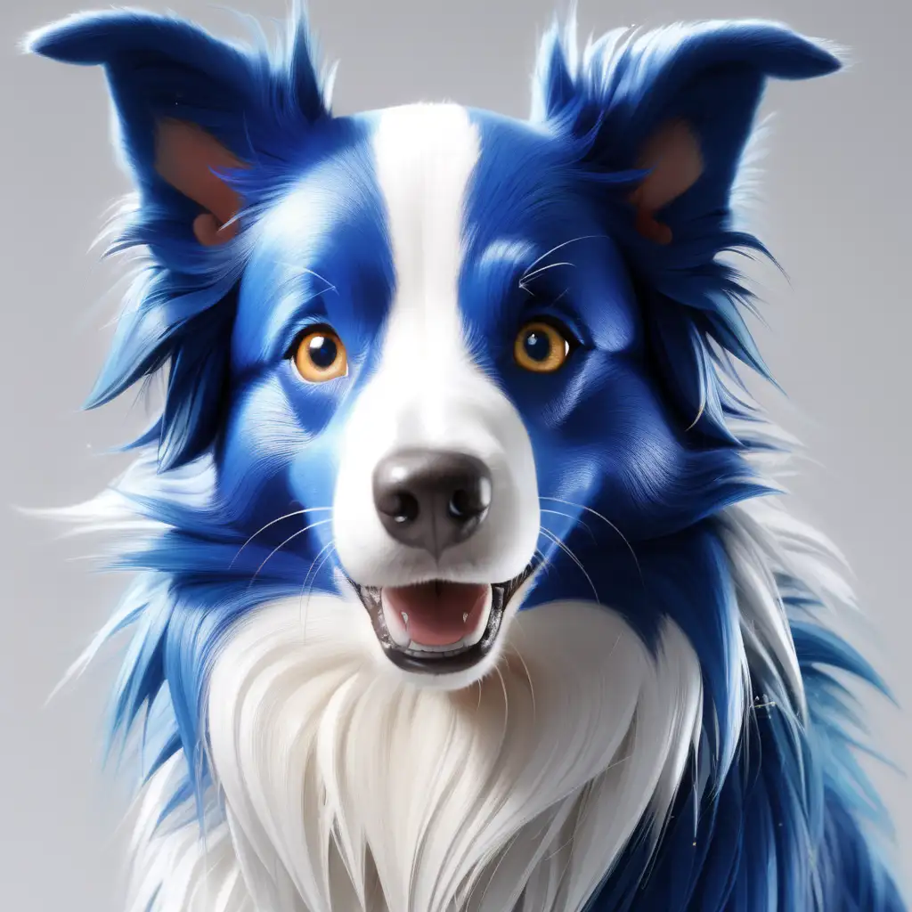 blue and white border collie called sonic not sonic the hedgehog listen please
