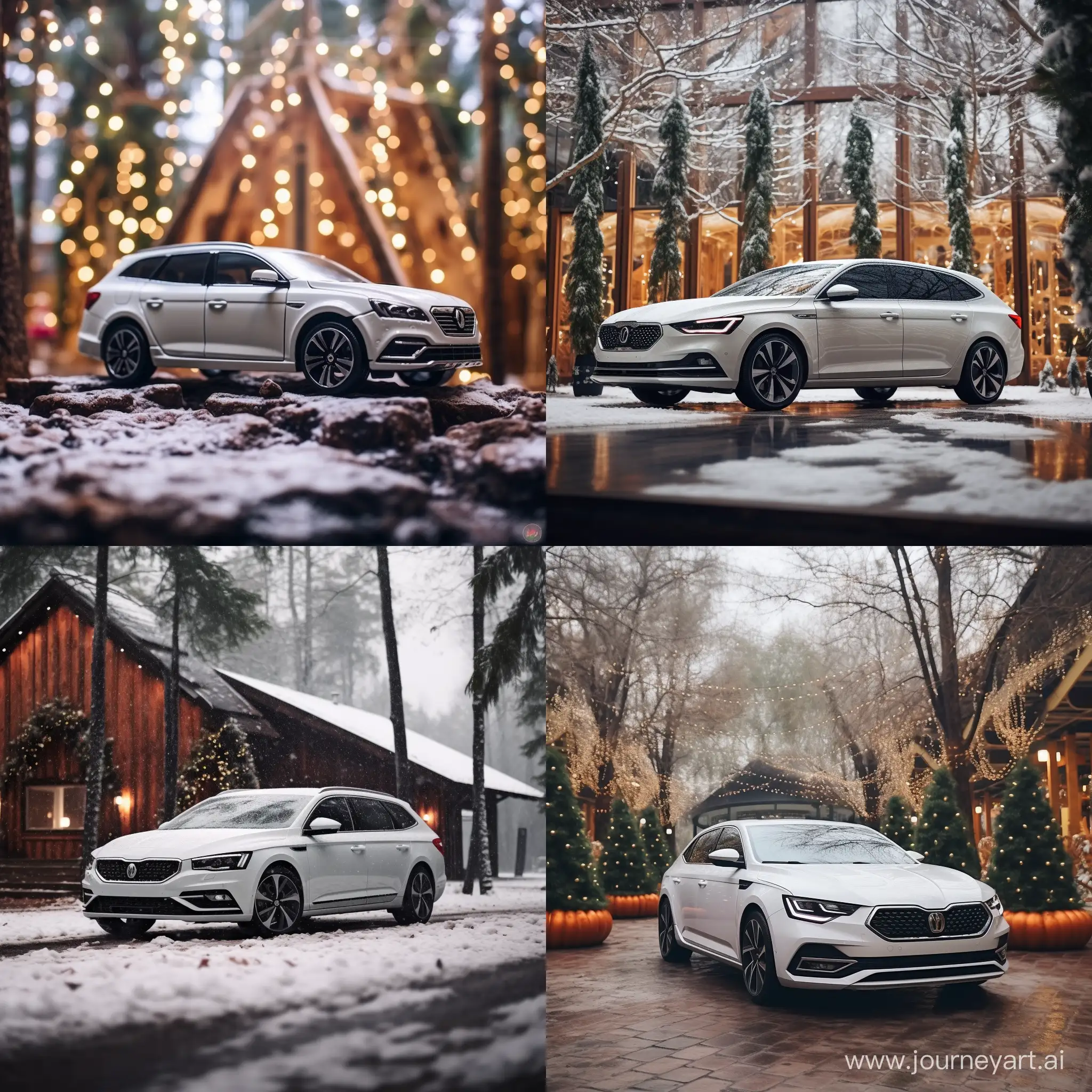Elegant-White-Renault-Talisman-Estate-Celebrates-New-Year-Near-Festive-Tree