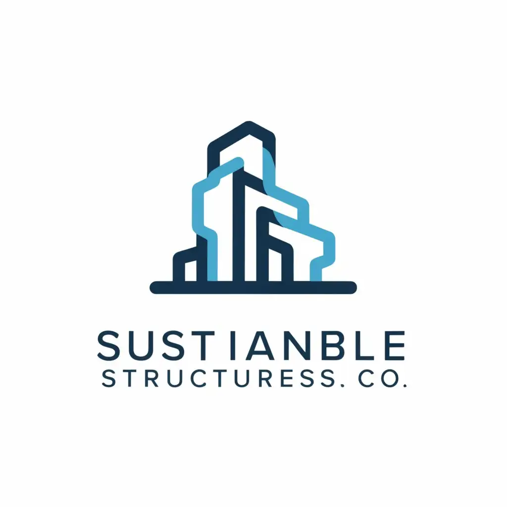 a logo design,with the text "Sustainable Industrial Structures Co", main symbol:Factory,Moderate,clear background