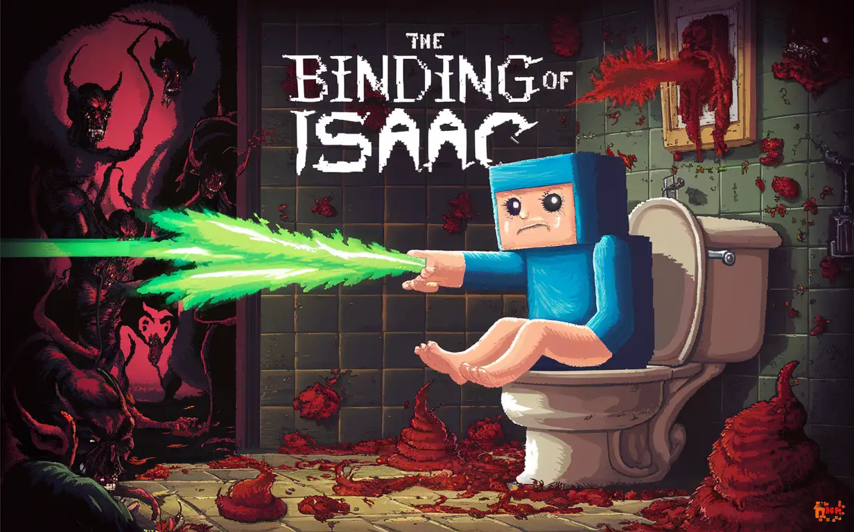 Dark-and-Surreal-World-of-The-Binding-of-Isaac-Game-2011