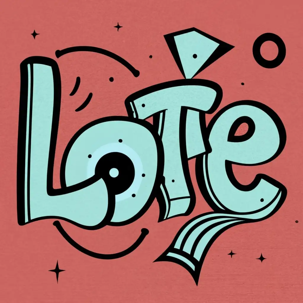logo, Graffiti, Records, with the text "L.O.T.E. ", typography