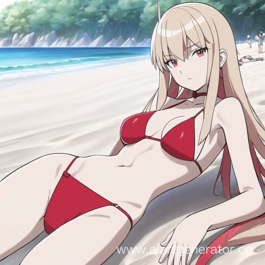 Agent-02-Beachside-Relaxation-in-Red-Bikini