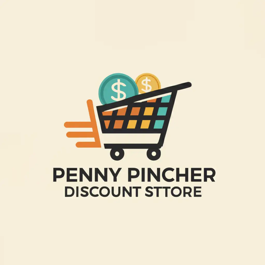 LOGO-Design-for-Penny-Pincher-Discount-Store-Affordable-Elegance-with-Iconic-Emblem