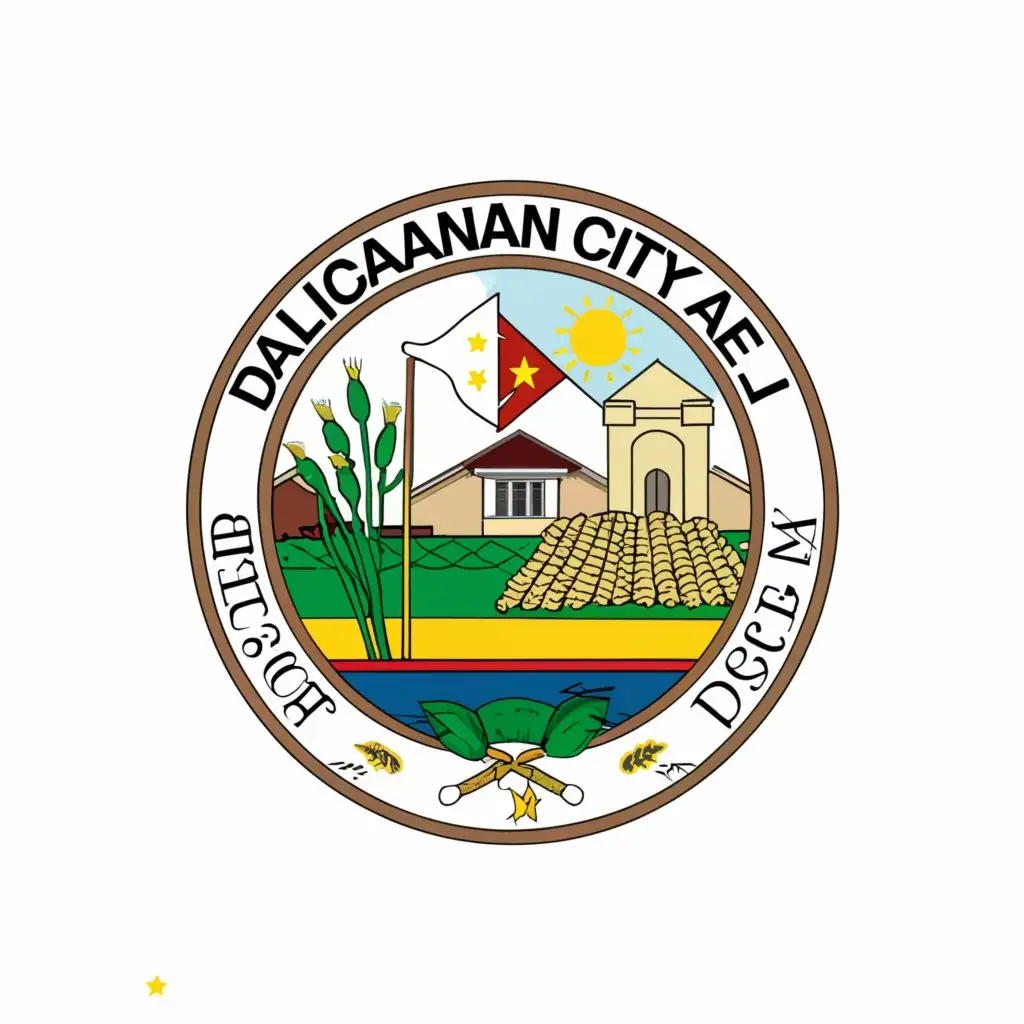 a logo design,with the text "Dalicanan City of Passi", main symbol:philippine flag sugarcane church rice grains,Moderate,be used in Nonprofit industry,clear background