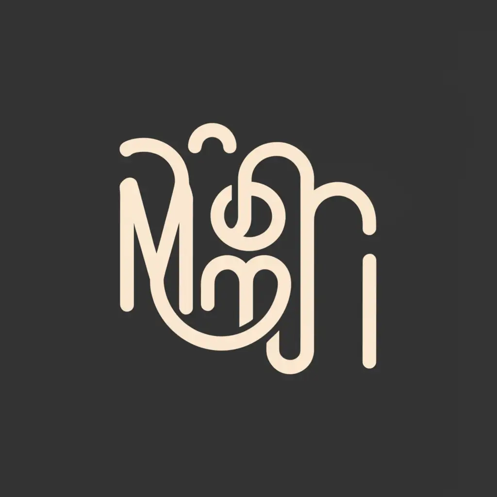 a logo design,with the text "momi", main symbol:cloth,Moderate,clear background