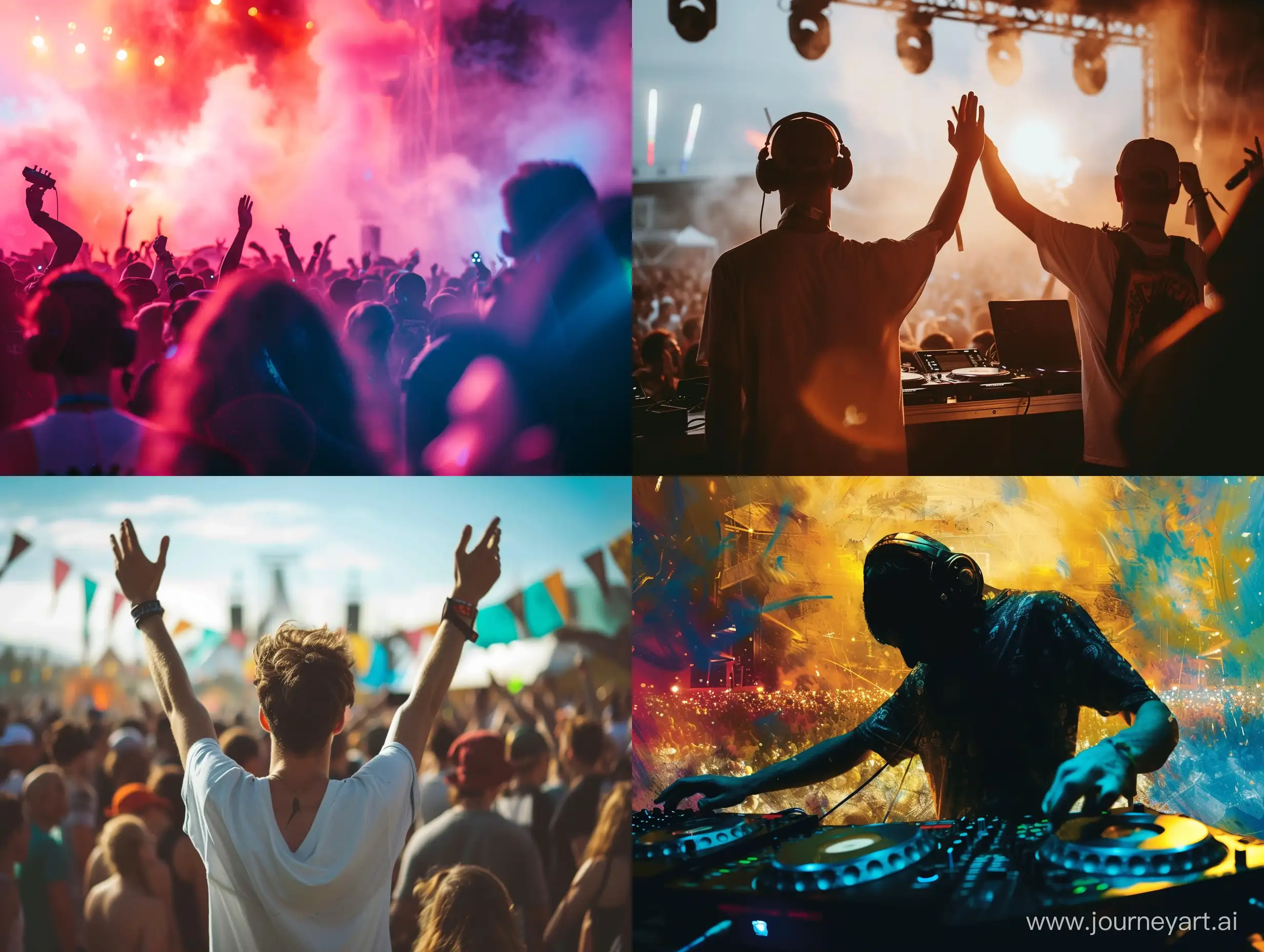 Create image:  music drum and bass festival, 