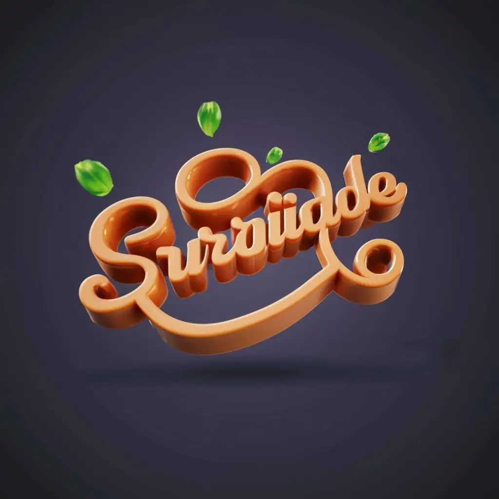 logo, 3d, with the text "SurajShinde", typography, be used in Internet industry