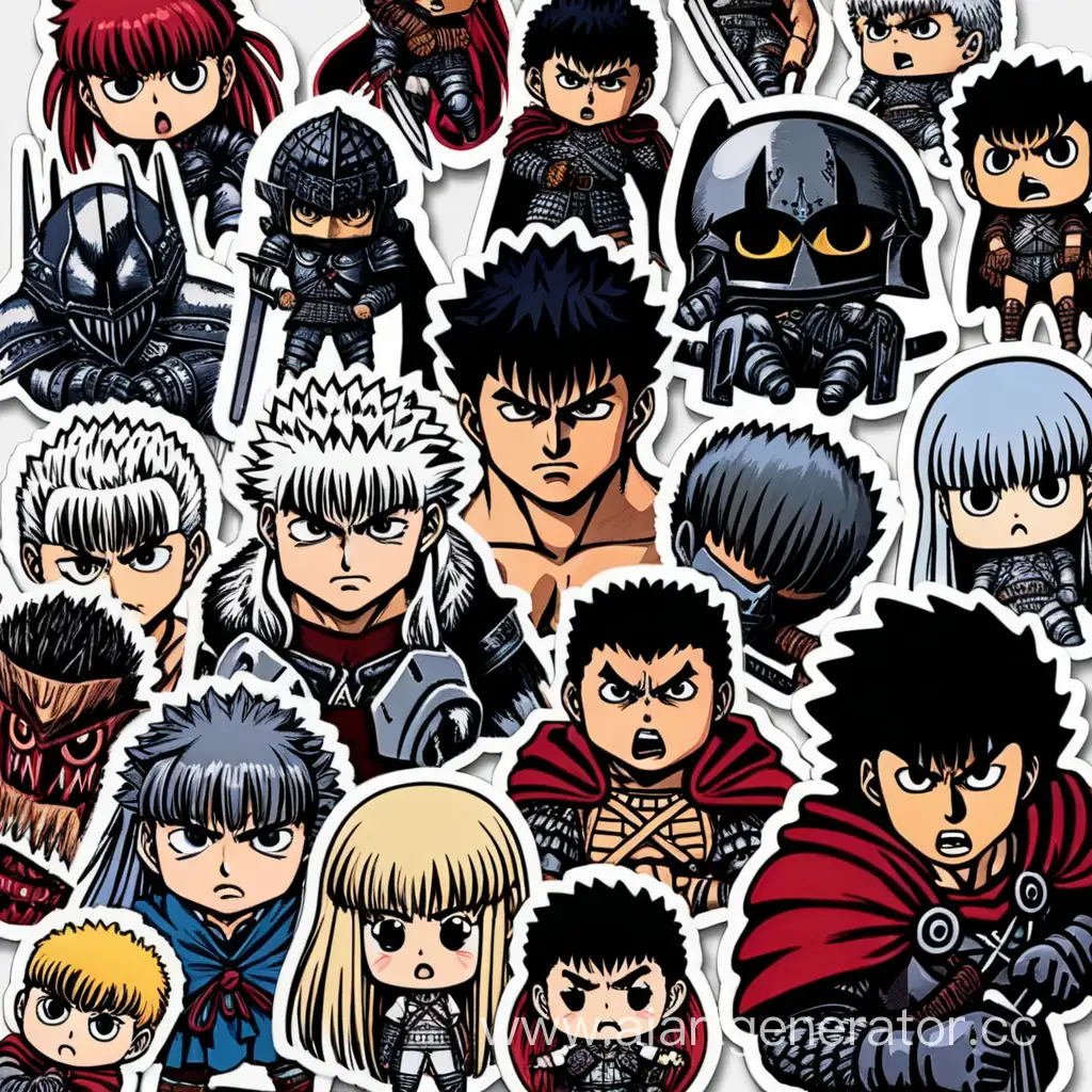 Intense-Berserk-Anime-Stickers-Collectible-Action-Decals-for-Fans