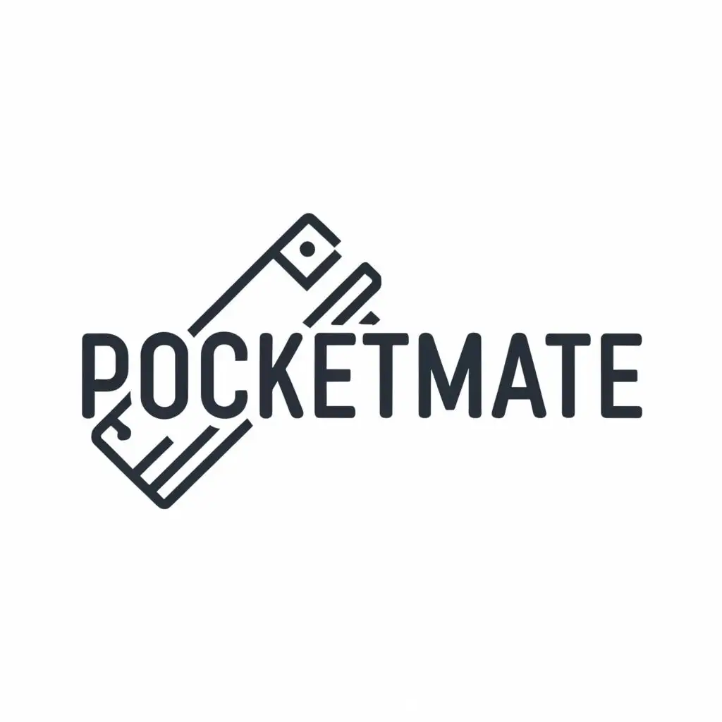 logo, wallet, with the text "Pocketmate", typography, be used in Finance industry