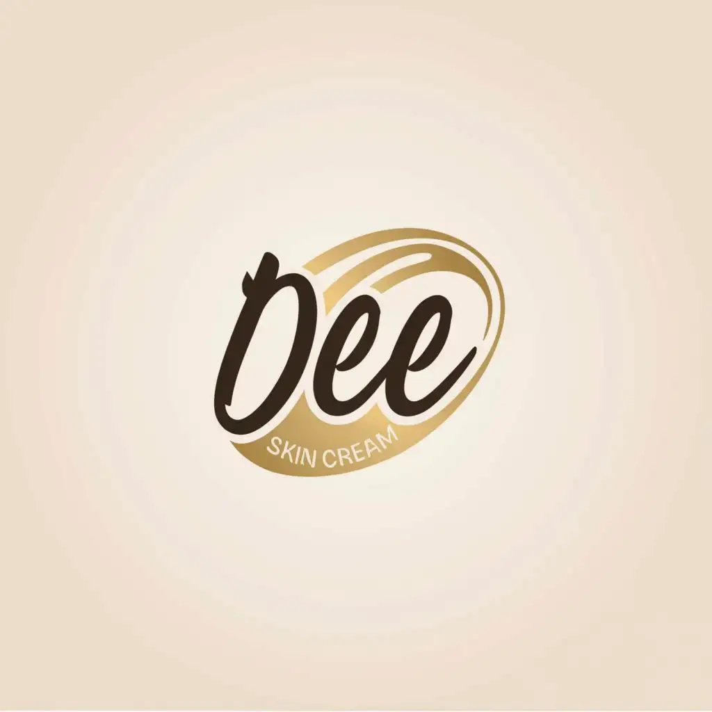 a logo design,with the text "DEE", main symbol:logo for skin whitening cream name DEE,Moderate,be used in Beauty Spa industry,clear background