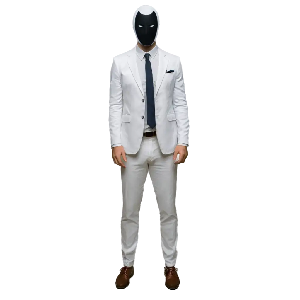 Moon knight white three piece suit full body 