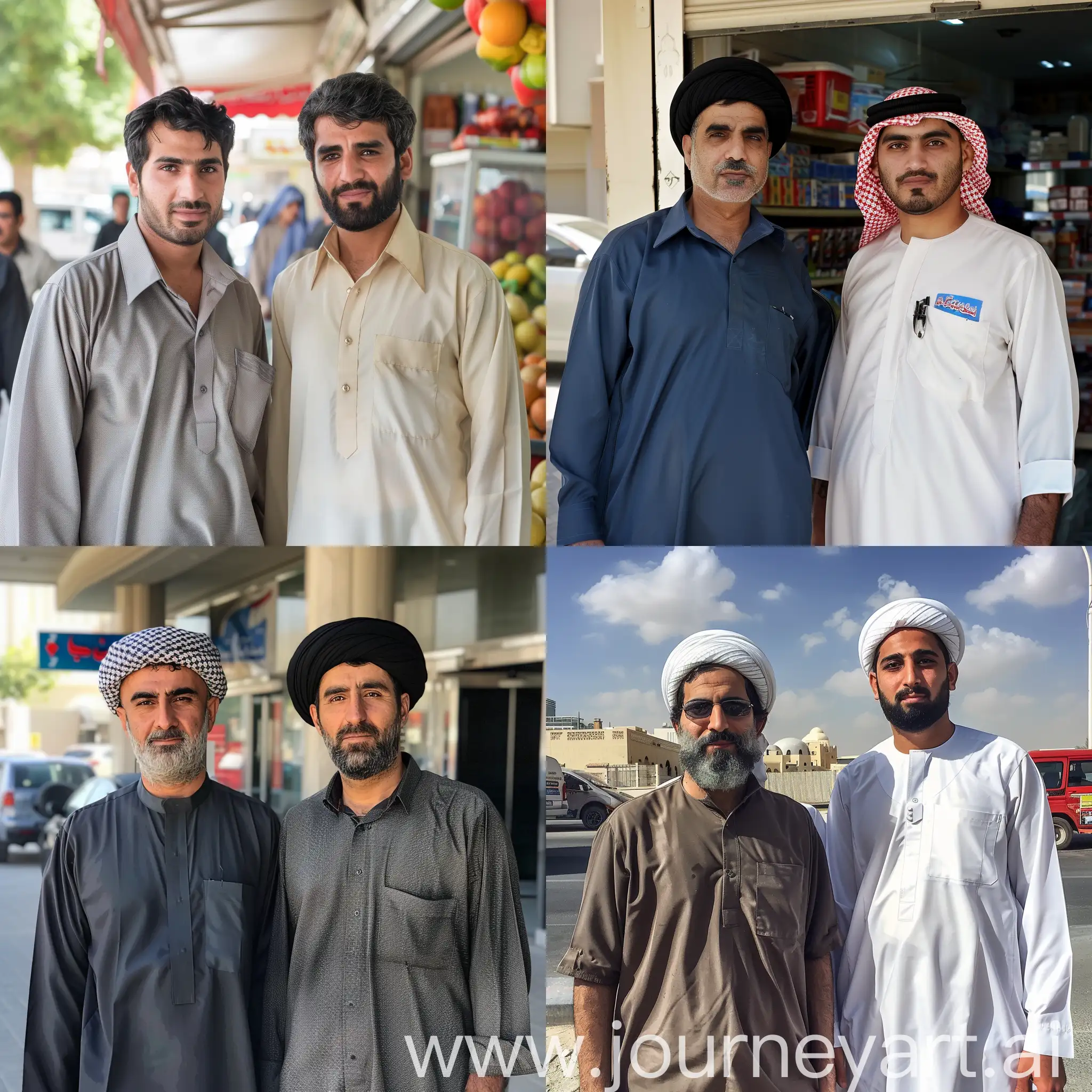 Иранские парни работают клерками в Дубае