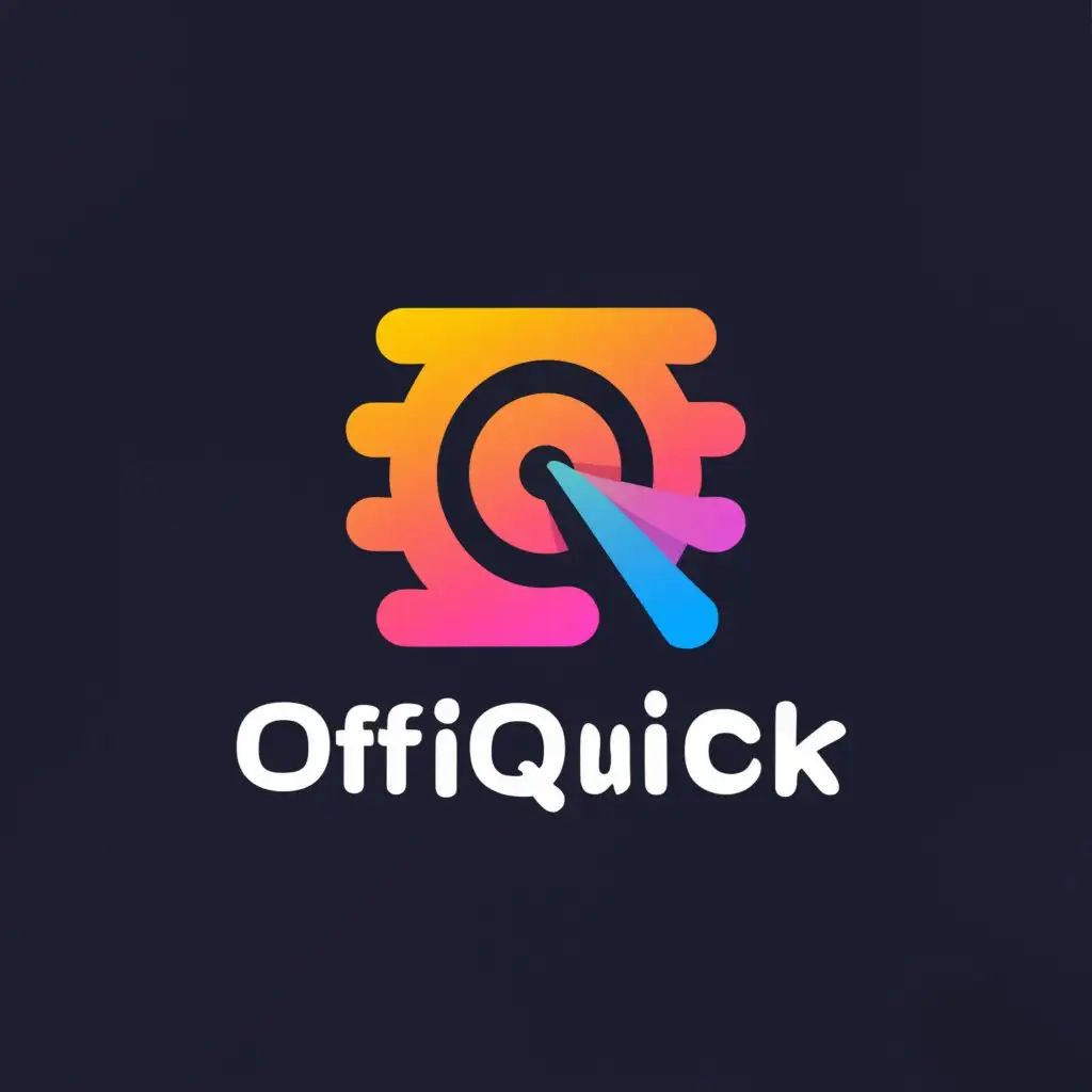 a logo design,with the text "OffiQuick", main symbol:OQ,Moderate,be used in Technology industry,clear background