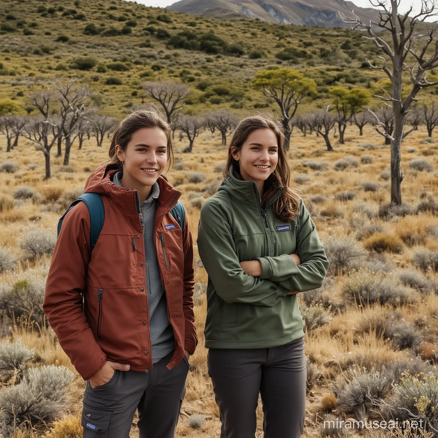 Youth in Patagonia Apparel Enjoying Natures Serenity