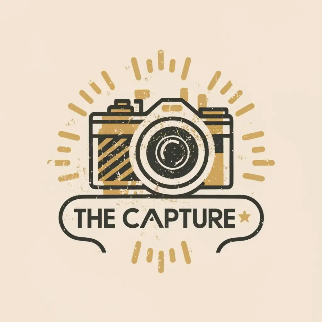 logo, Camera, with the text "The Capture", typography, be used in Restaurant industry