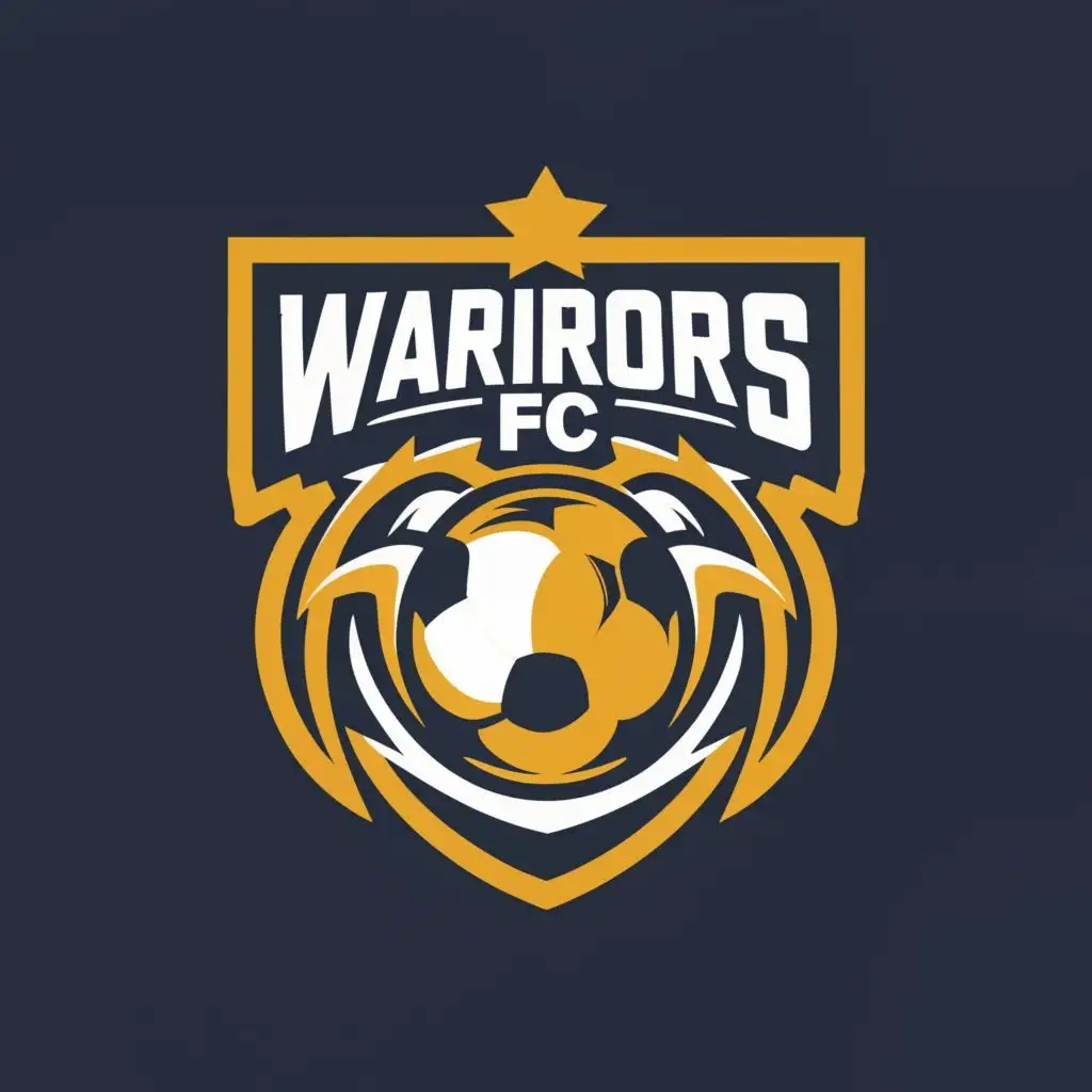 logo, Football Club , Typography , with the text "Warriors FC", typography, be used in Sports Fitness industry