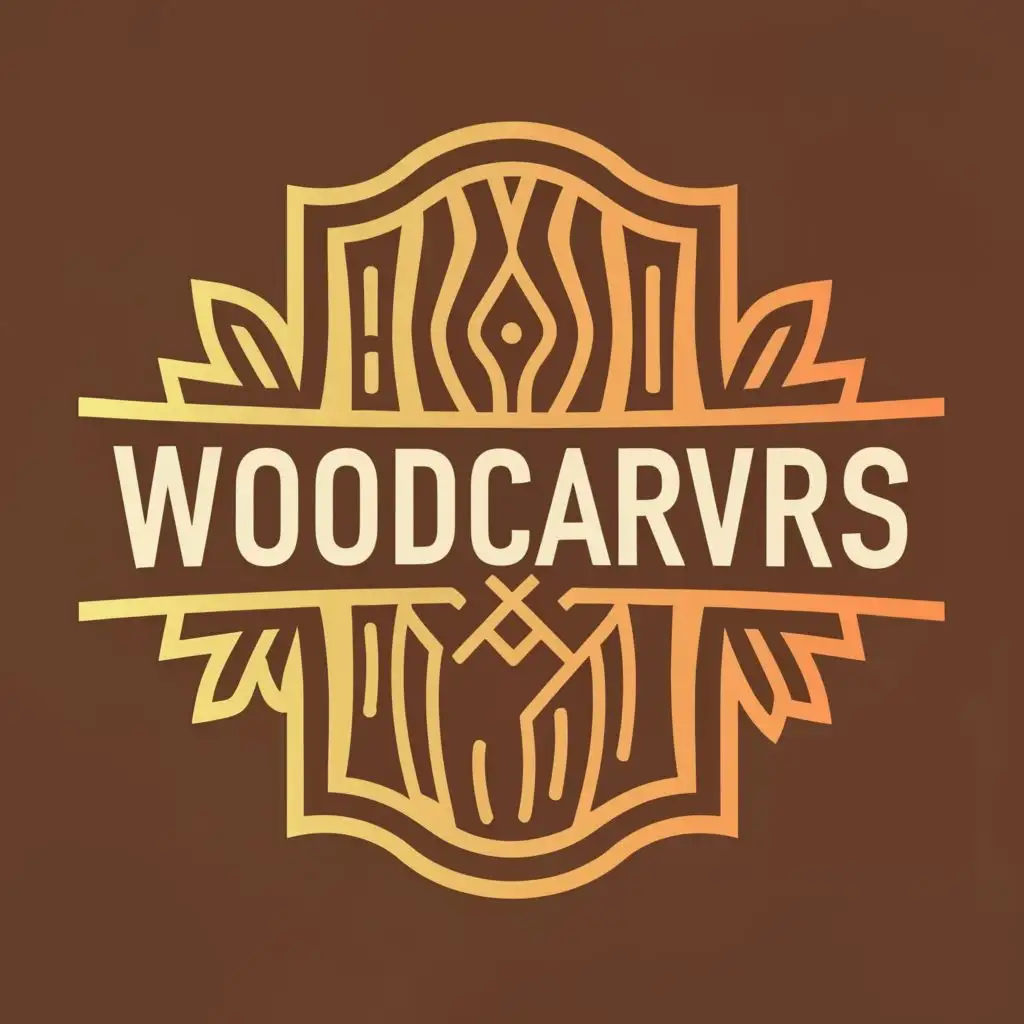 logo, woodwork, with the text "Woodcarvers", typography, be used in Construction industry