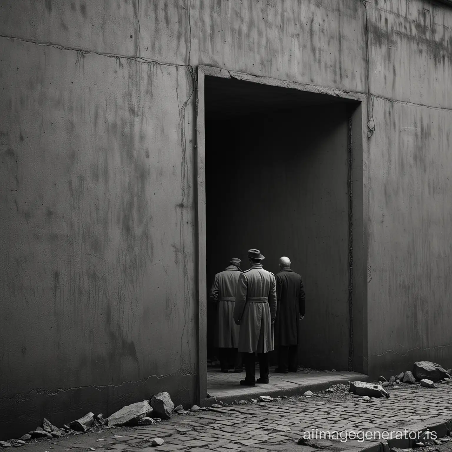 turned away, strange necropeople looking at the wall, in strange places of liminal spaces,instantly detailed and intricate,superdetailed,black and white screenshots from films noir,cine-photography, ultra realistic, Hyper detailed