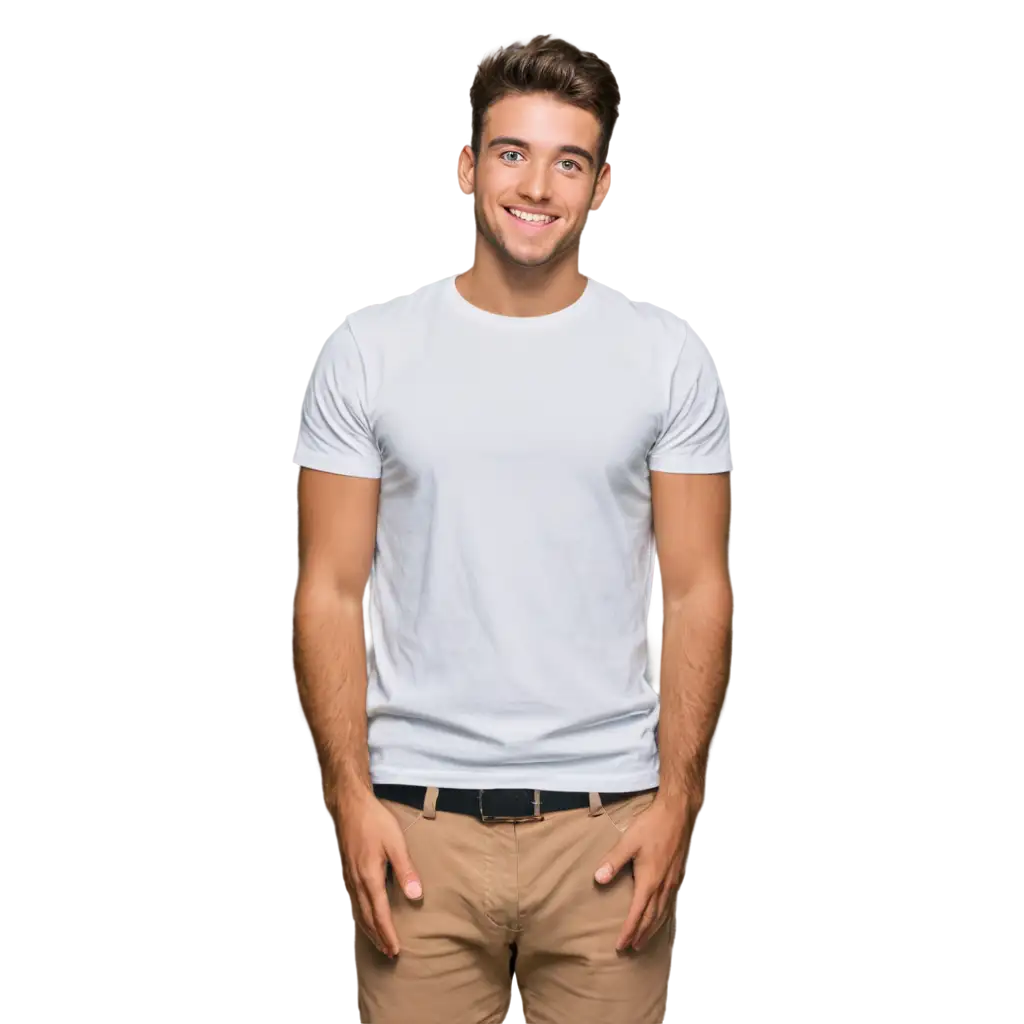 White 3d cotton tee shirt without body
