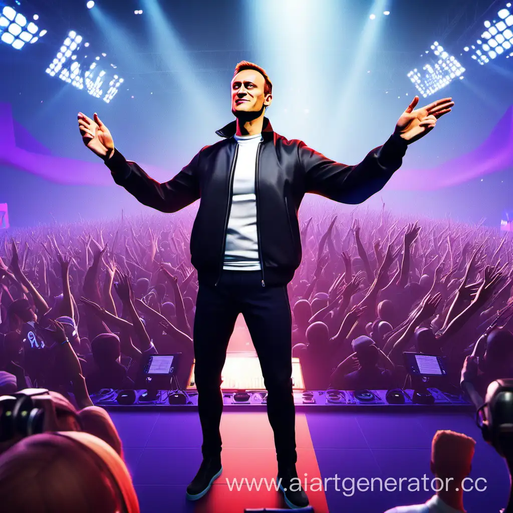 Navalny's concert in fortnite