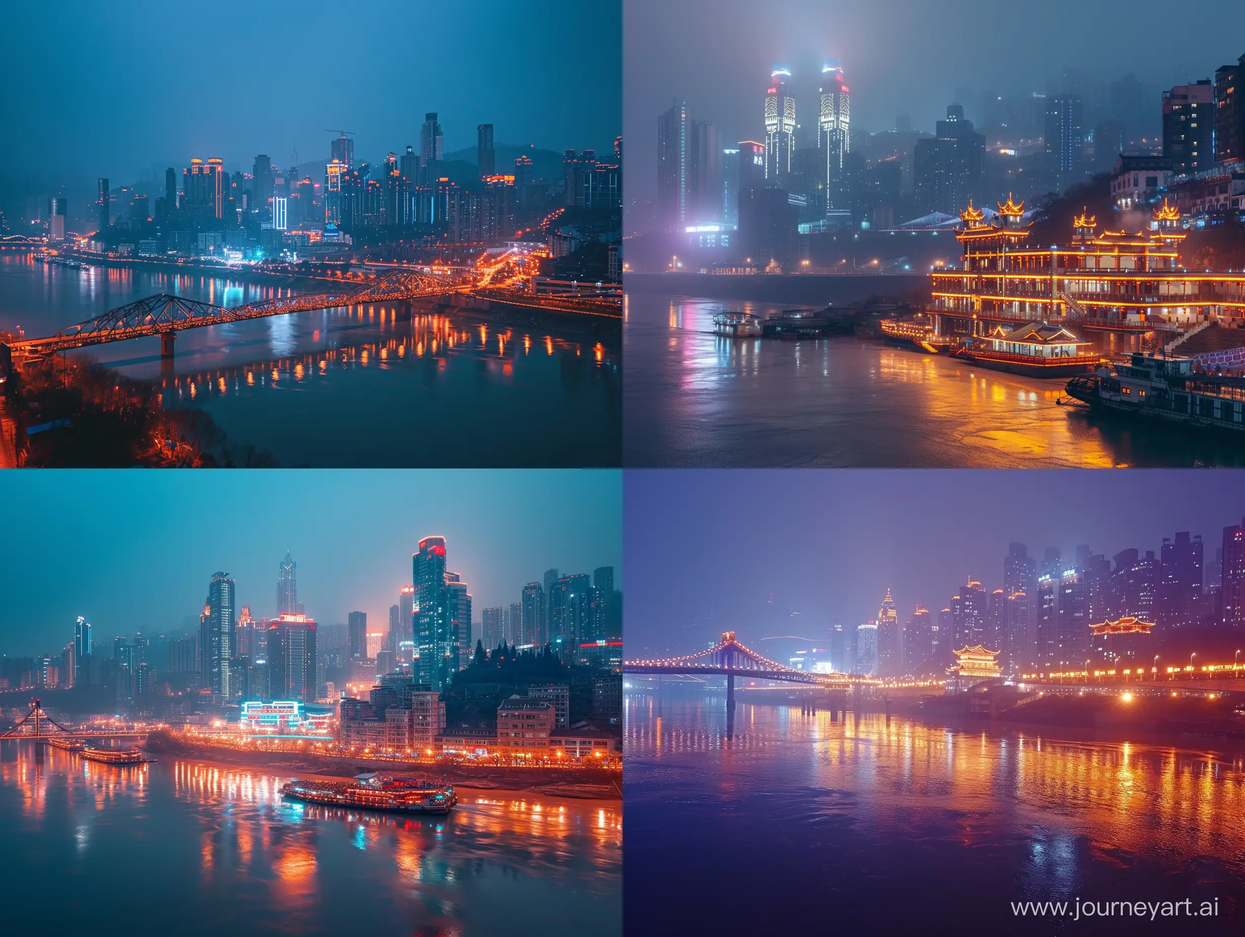 Chongqing-Night-Skyline-Photography-Urban-Architecture-Illuminated