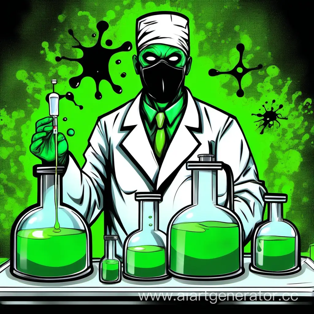 Sinister-Surgeon-overseeing-Green-Chemical-Experiment