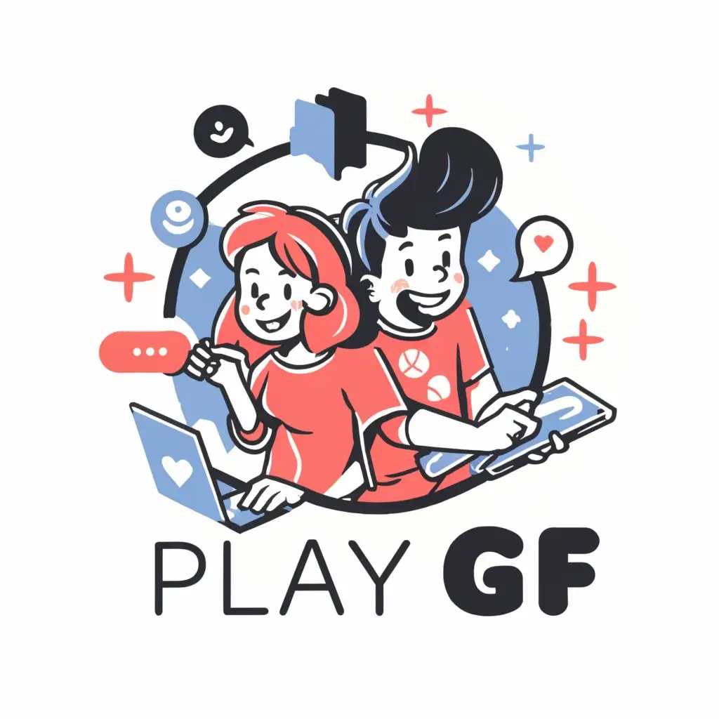 LOGO-Design-For-PlayGF-Chat-Room-Theme-with-Clear-Background