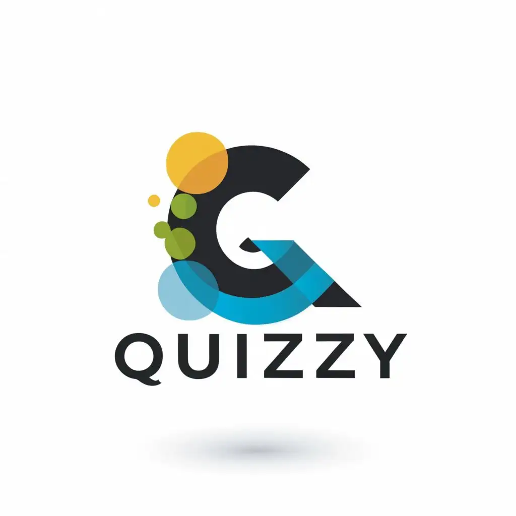 logo, Q, with the text "Quizzy", typography, be used in Education industry